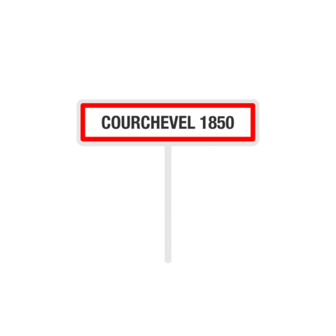 Courchevel 1850 Sticker by COURCHEVEL, Capitale mondiale du ski depuis 1946