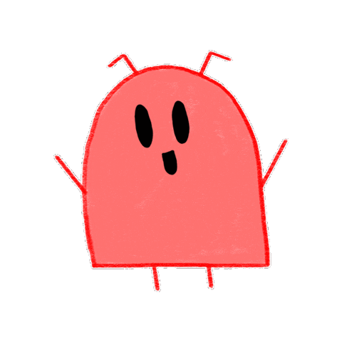 Happy Cute Alien Sticker