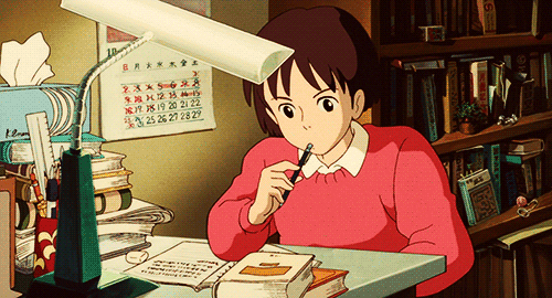 Studying math can be fun if you're in an anime - GIF - Imgur