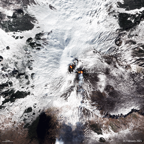 Snow Italy GIF by European Space Agency - ESA