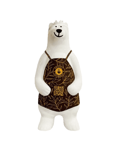 Berlin Bear Sticker by Ormado Kaffeehaus