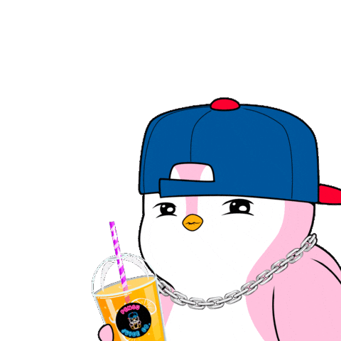 So Excited Love Sticker by Pengu Juice Co.