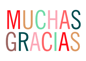 Colores Muchas Gracias Sticker by elceibovivero