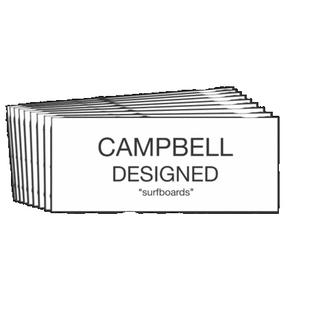 Campbell Designed "surfboards" Sticker