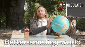 Better World Globe GIF by DrSquatchSoapCo