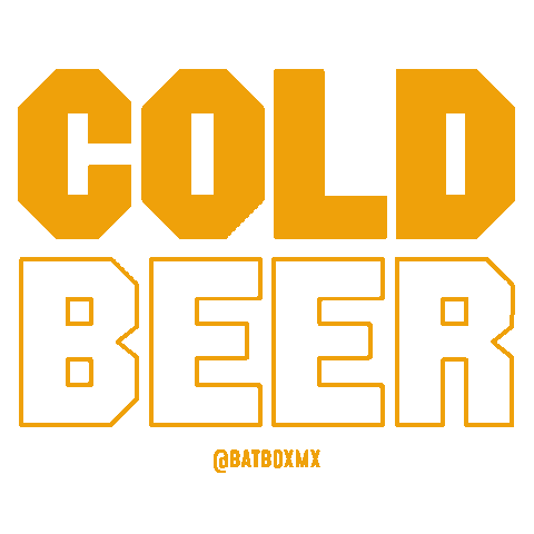 Cold Beer Sticker by Batboxmx
