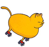Cat Skate Sticker