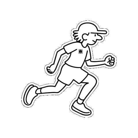 Run Running Sticker by Commando