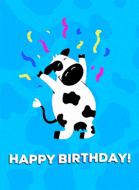 Birthday-cow GIFs - Get the best GIF on GIPHY