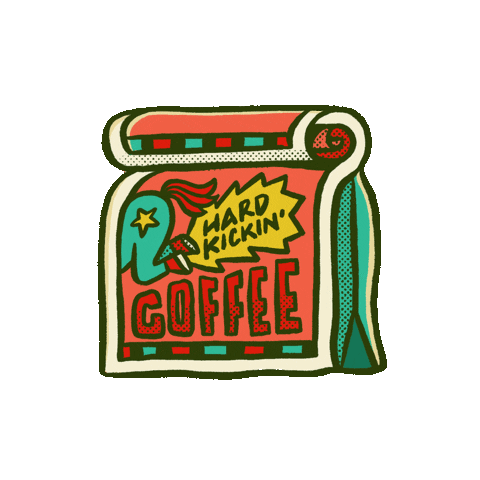 Illustration Coffee Sticker