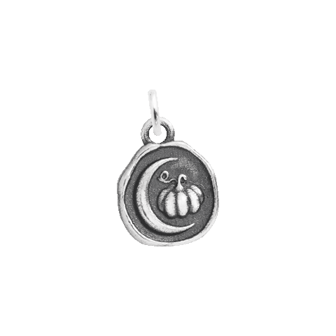 Crescent Moon Pumpkin Sticker by Shop Dixi