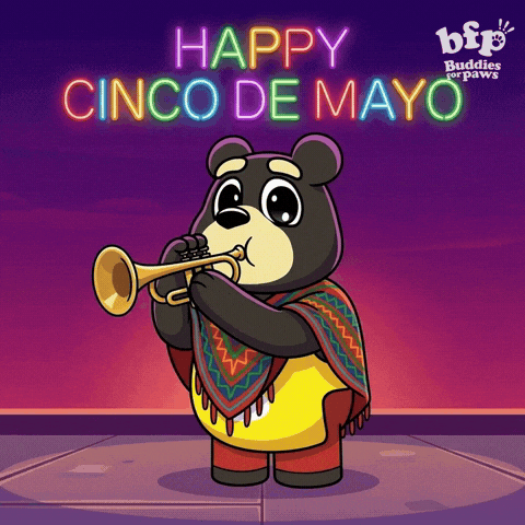 Trumpet Player Character GIF by Buddies for Paws
