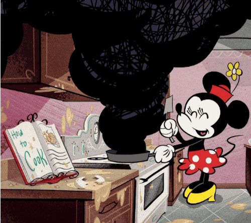 Minnie Mouse Cooking GIF - Find & Share on GIPHY