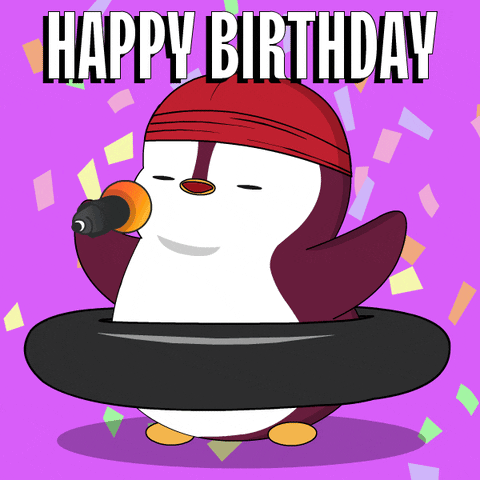 Sing Happy Birthday GIF by Pudgy Penguins