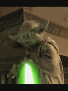attack of the clones lightsaber GIF