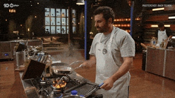 Fire Cooking GIF by MasterChefAU