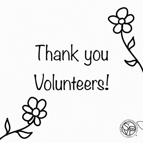 thank you volunteers