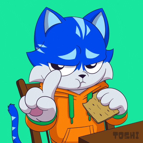No Way Eating GIF by Toshithecat