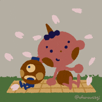 Cherry Blossom Illustration GIF