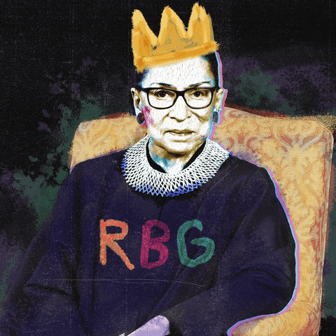 Ruth Bader Ginsburg Women GIF by Todd Rocheford