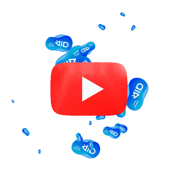 Youtube 3D Sticker by airmediatech