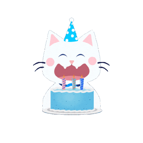 Happy Birthday Cat Sticker by GCash