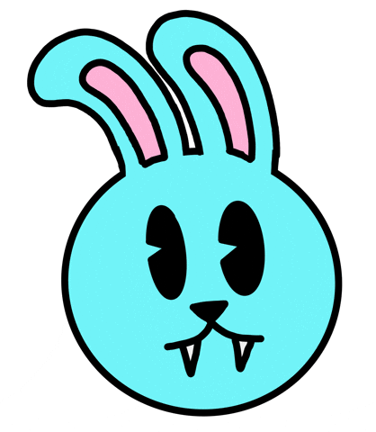 Bunny GIF by Motherbrainart