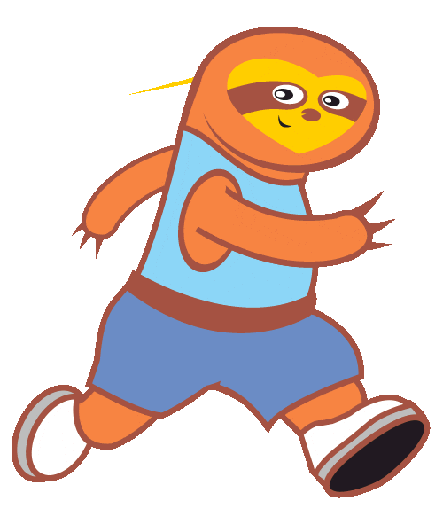 Kuwait Running Sticker by M Dee Iverson