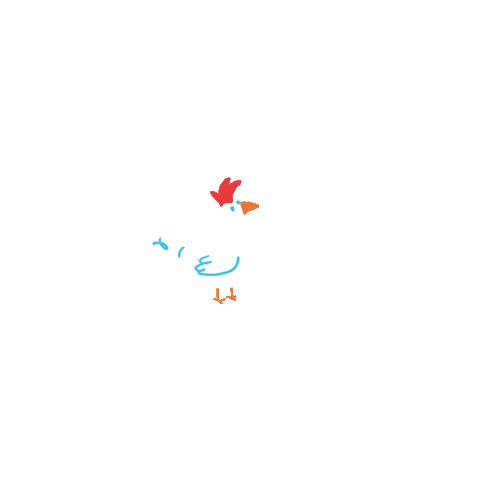 Art Chicken Sticker by gonchihouses