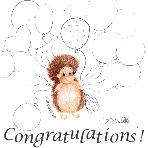 Congratulations Love GIF by LUFUDUFU