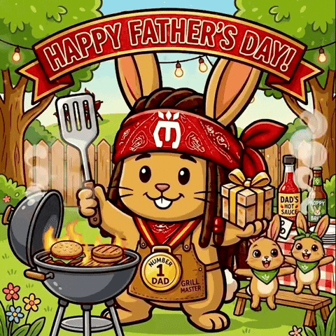 Fathers Day Bunny GIF