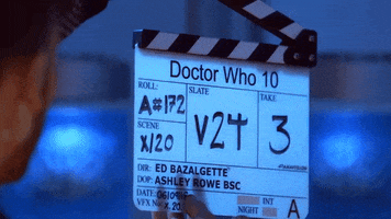 series 10 clapperboard GIF by Doctor Who