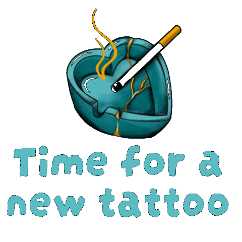Tattoo Artist Ashtray Sticker