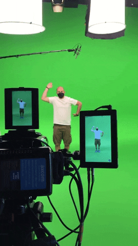 AmirOuadahi dance robot greenscreen handsup GIF