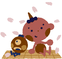 Cherry Blossom Illustration Sticker