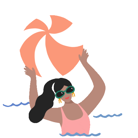 Summer Woman Sticker by ohdoodledoo