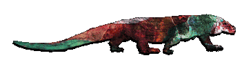 Komodo Dragon Sticker by Kaybid