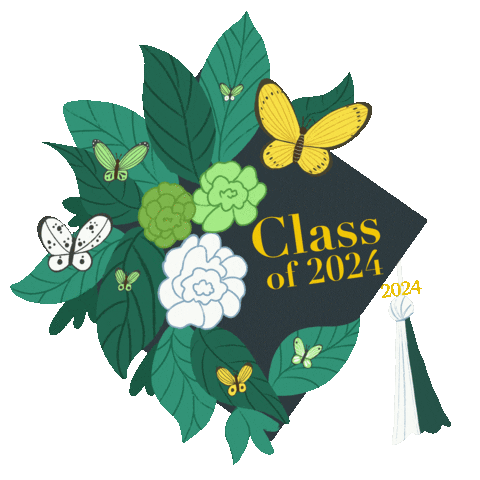 Graduation Class Of 2024 Sticker by Lesley University