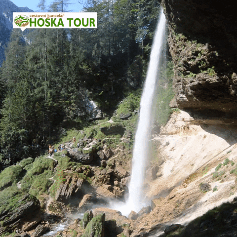 hoskatour nature waterfall slovenia skala GIF
