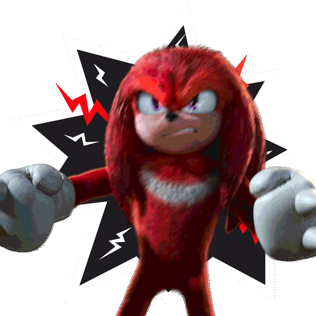 Angry Knuckles Sticker by Sonic The Hedgehog for iOS & Android GIPHY