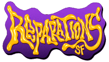Reparations Sf Oasis Sticker by Oasis Arts Inc