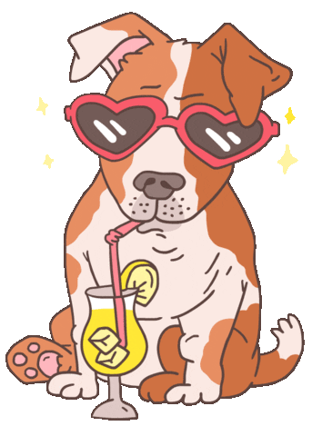 Dog Summer Sticker