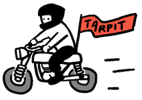 Motorcycle Racing Ride Sticker by tarpitcoffee