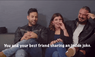 You And Your Best Friend Sharing An Inside Joke GIF by Jen Scott