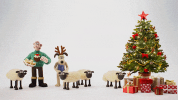 DFSfurniture wallace chirstmas wallace and gromit gromit GIF