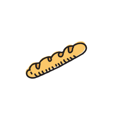 Comida Bread Sticker by CARVEN