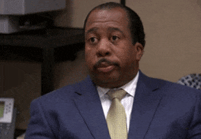 Blinking The Office GIF