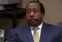 Blinking The Office GIF