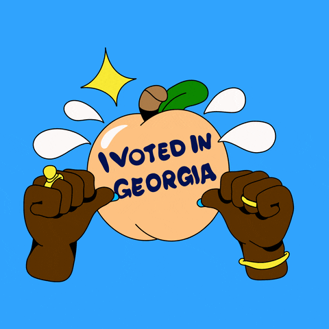 Georgia Peach Vote GIF by Creative Courage