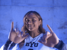 Ncaa Volleyball Sport GIF by BYU Cougars